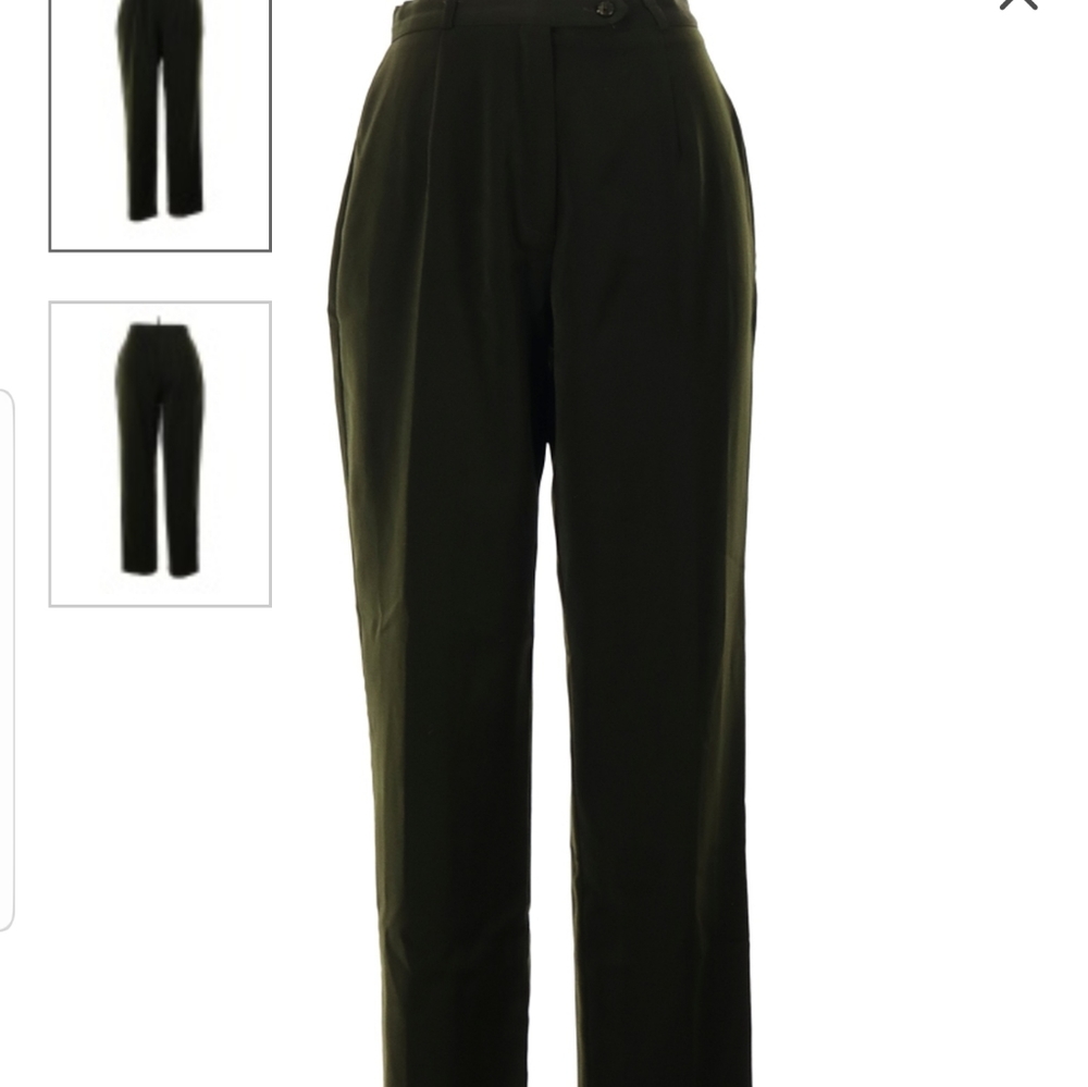 Geri C -High Rise Olive Green Pants